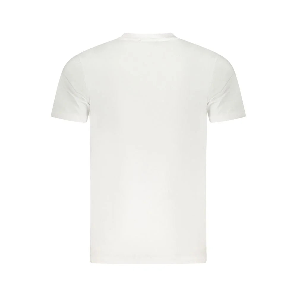 Cavalli Class White Cotton Men T-Shirt - T-Shirts