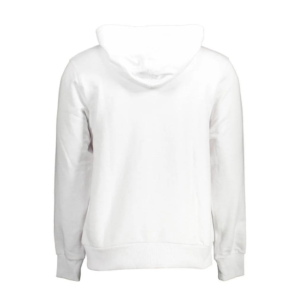 Cavalli Class White Cotton Men’s Sweater - XXL - Hoodies