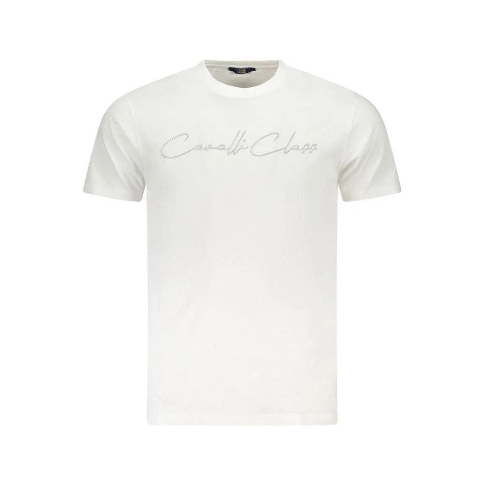 Cavalli Class White Cotton Mens TShirt - T-Shirts