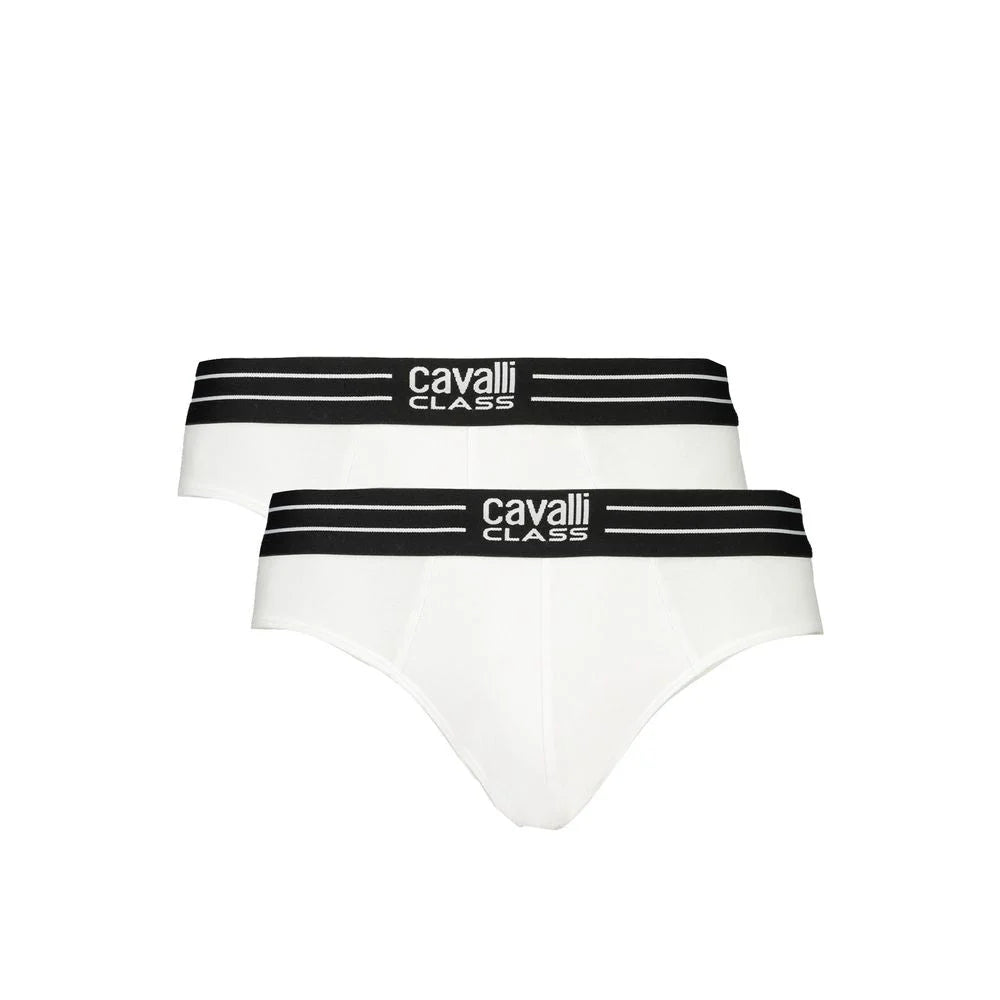 Cavalli Class White Cotton Mens Underwear - Briefs