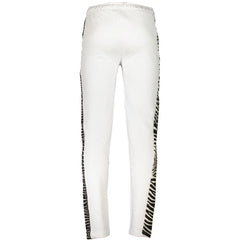 Cavalli Class White Cotton Pant - Joggers