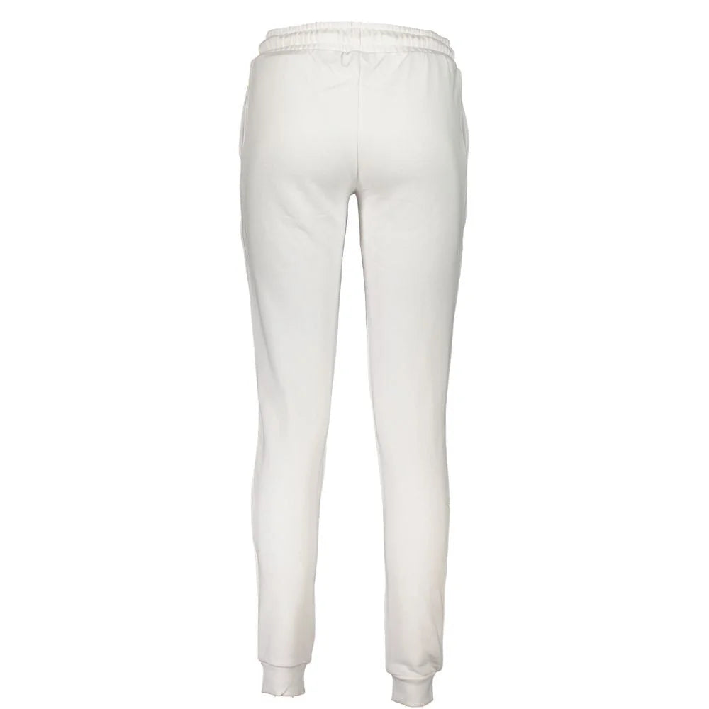 Cavalli Class White Cotton Pant - Joggers