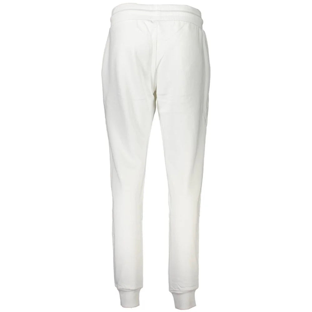Cavalli Class White Cotton Pant - S - Joggers