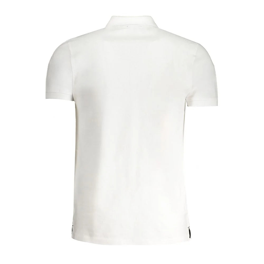 Cavalli Class White Cotton Polo Shirt - Polos