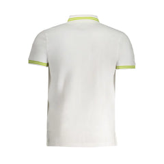 Cavalli Class White Cotton Polo Shirt - Polos