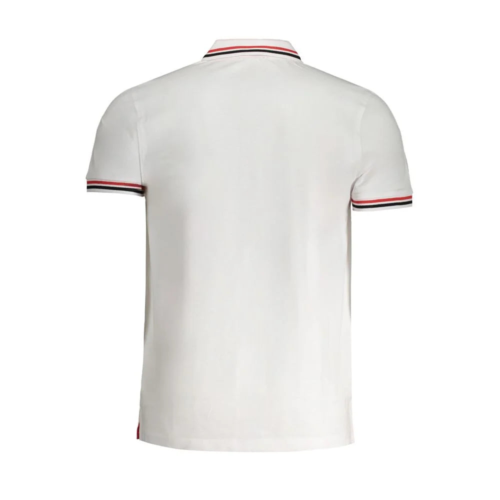 Cavalli Class White Cotton Polo Shirt - Polos