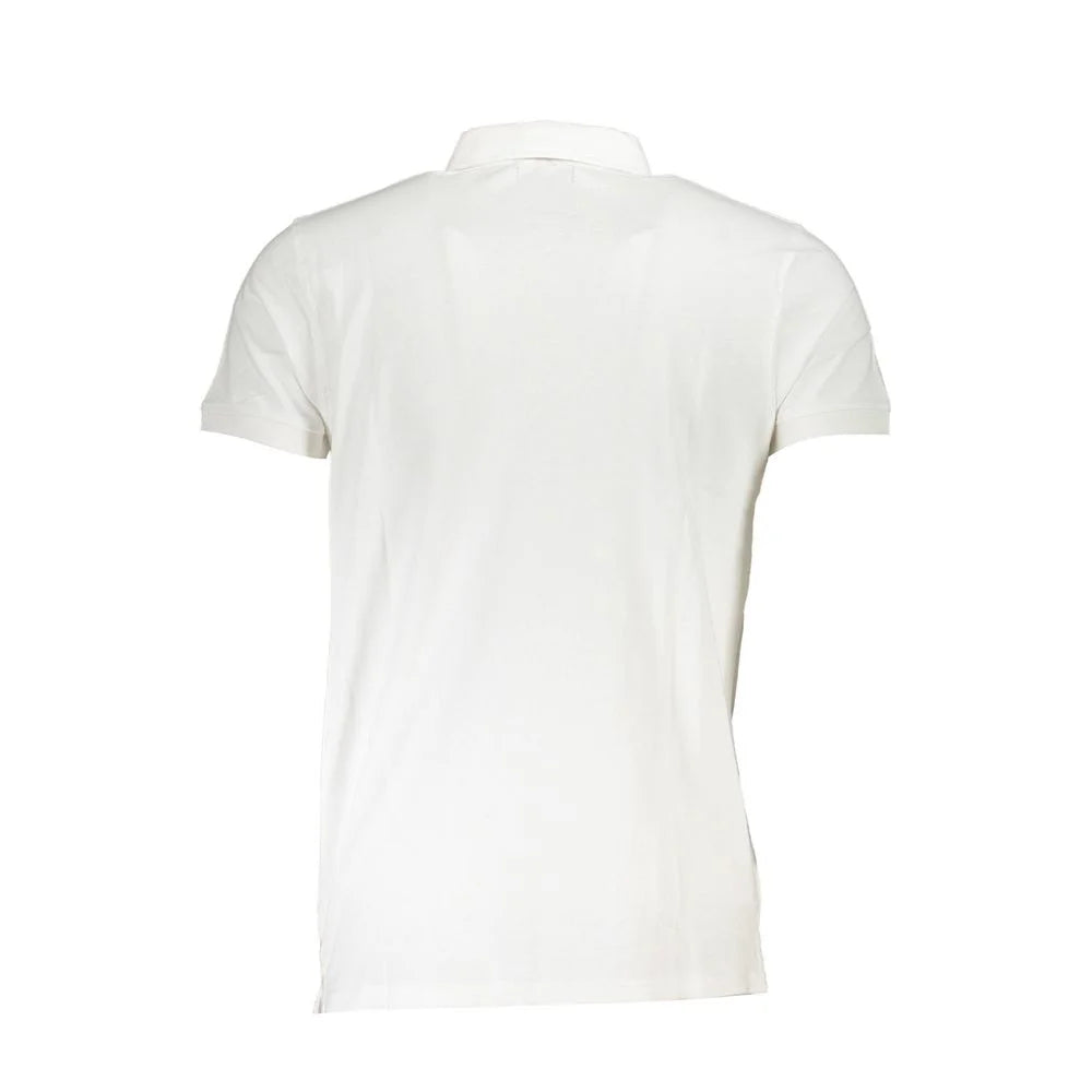 Cavalli Class White Cotton Polo Shirt - XXL - Polos