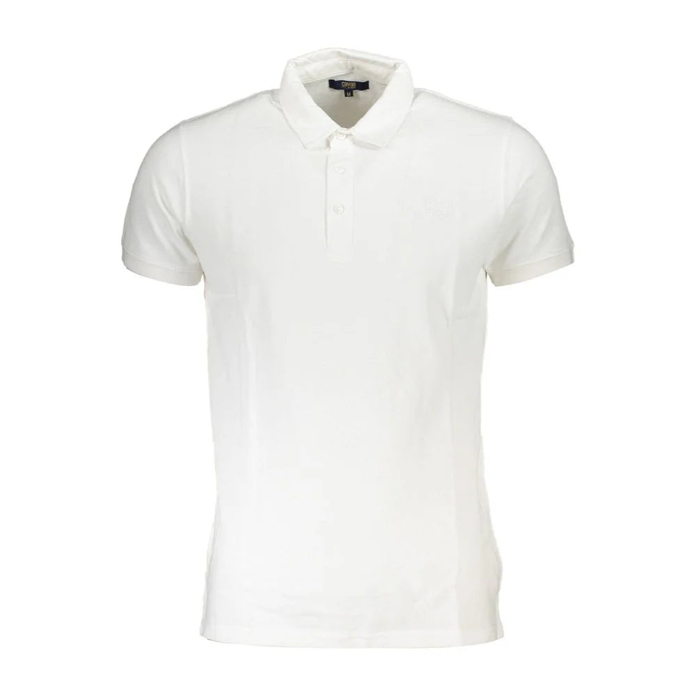 Cavalli Class White Cotton Polo Shirt - XXL - Polos