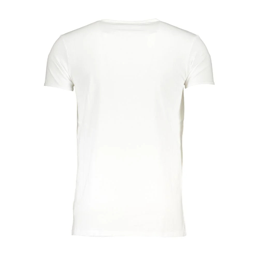 Cavalli Class White Cotton T-Shirt