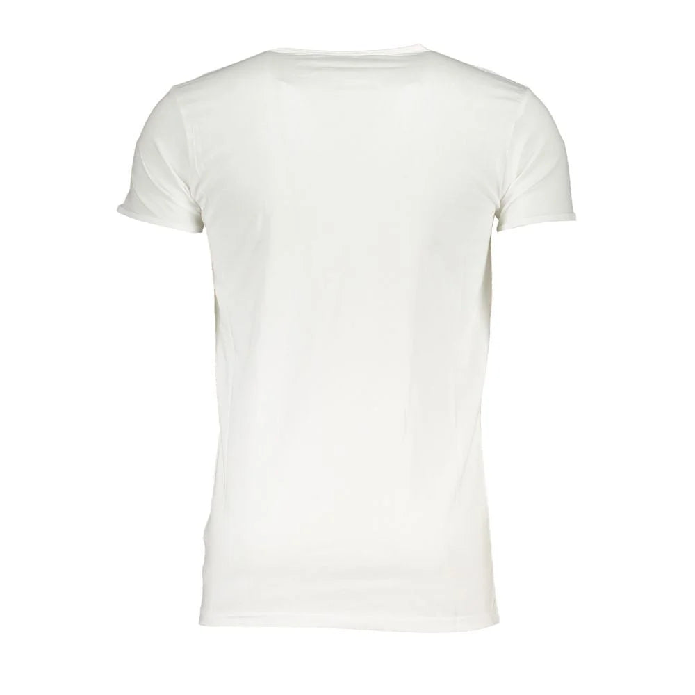 Cavalli Class White Cotton T-Shirt - T-Shirts