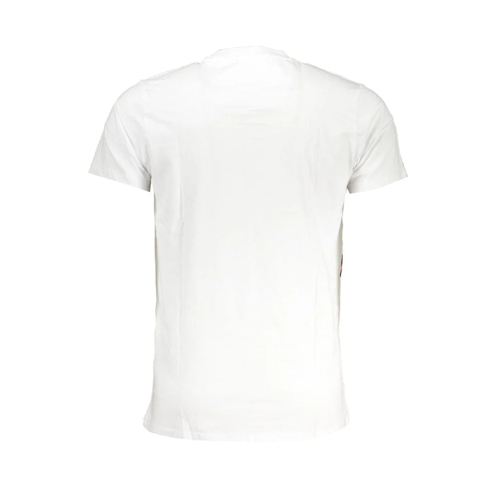Cavalli Class White Cotton T-Shirt - T-Shirts