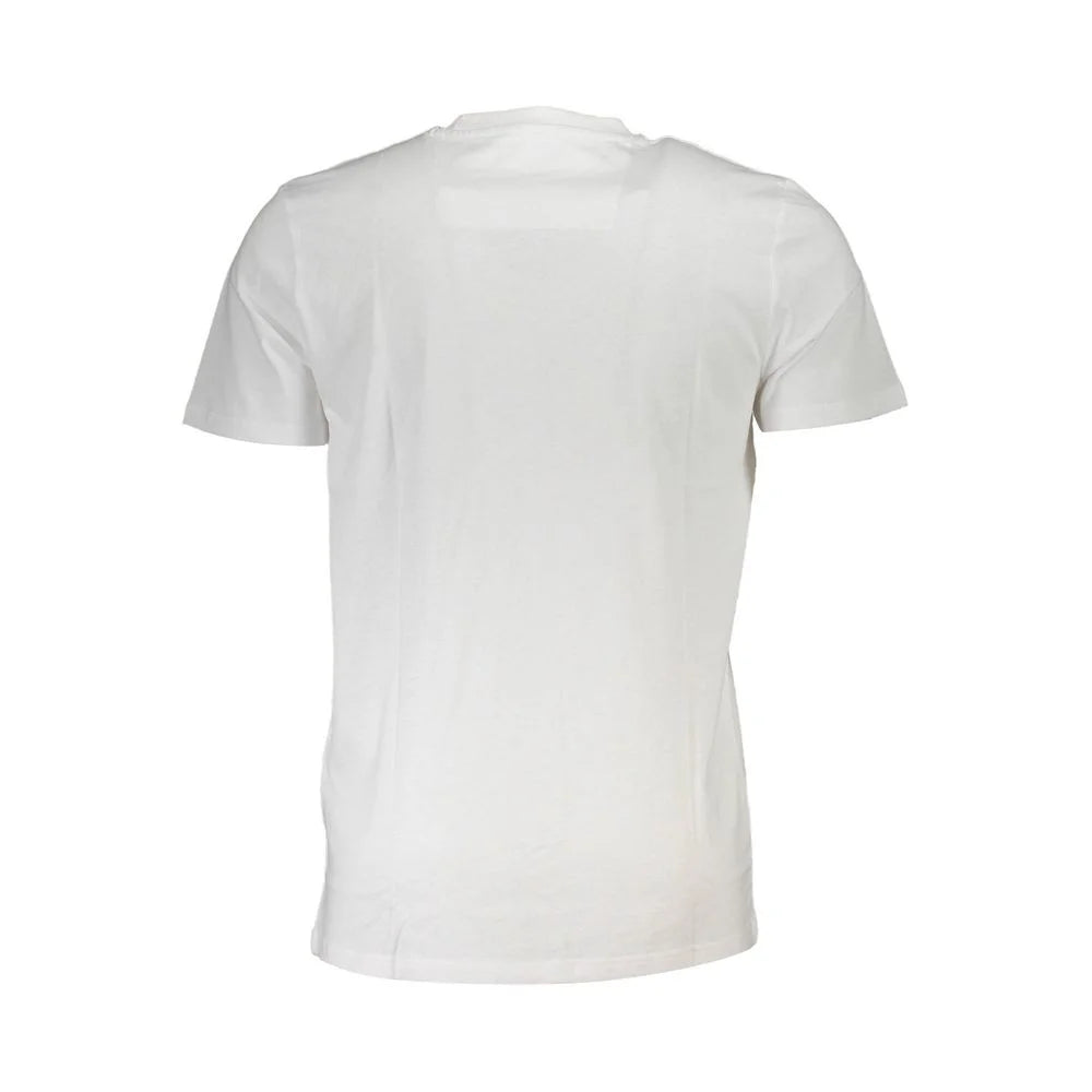 Cavalli Class White Cotton T-Shirt - XL - T-Shirts