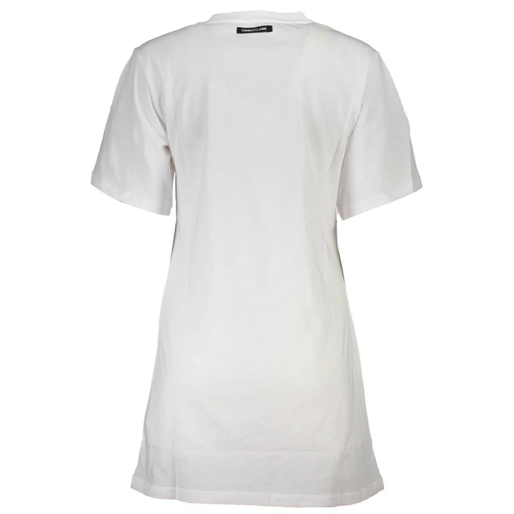 Cavalli Class White Cotton Women T-Shirt - T-Shirts