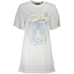 Cavalli Class White Cotton Women T-Shirt - T-Shirts