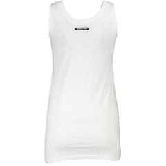 Cavalli Class White Cotton Women Top - Tank Tops