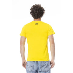 Cavalli Class Yellow Cotton Men T-Shirt - T-Shirts