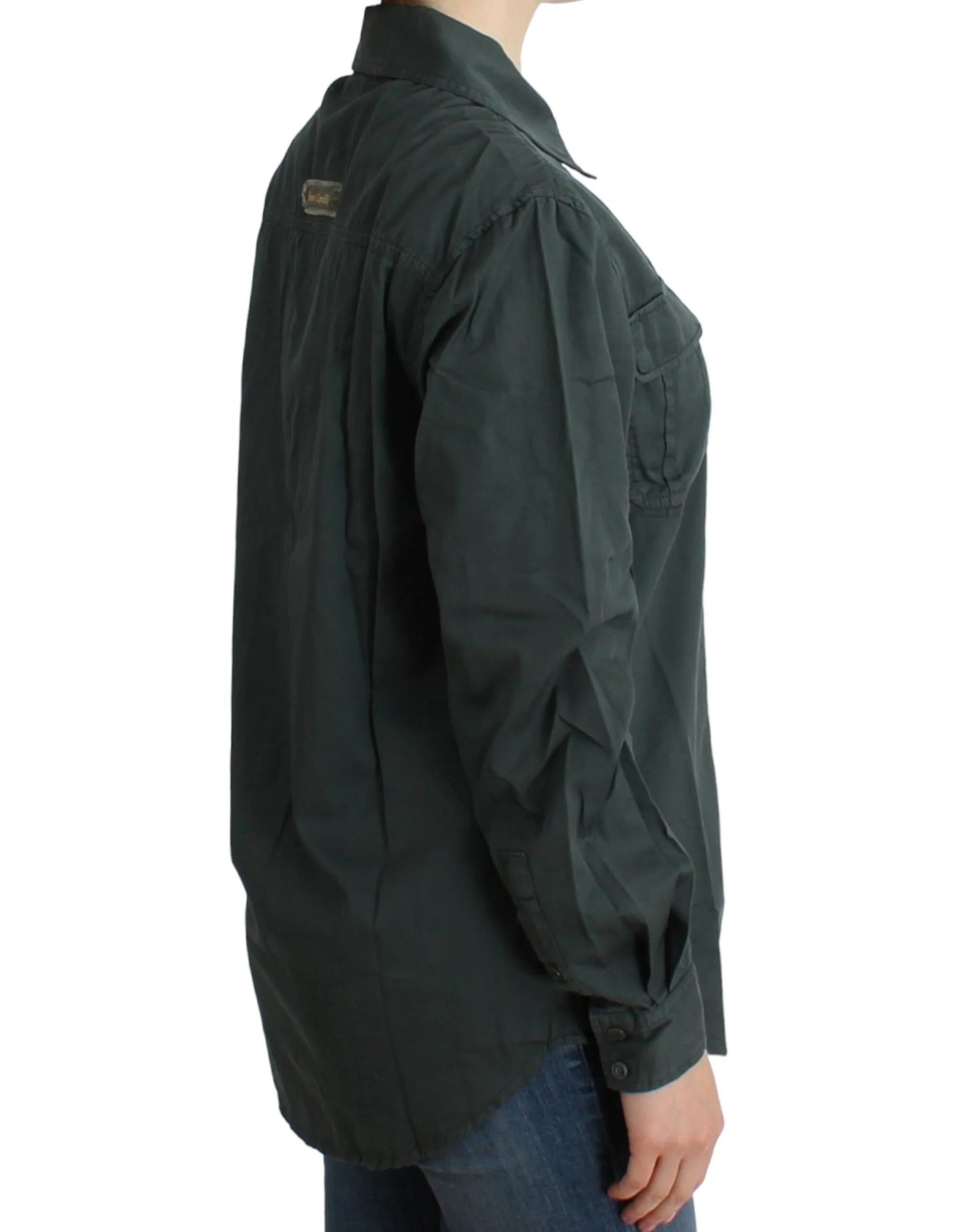 Cavalli Gray button down shirt - IT40|S - Shirts