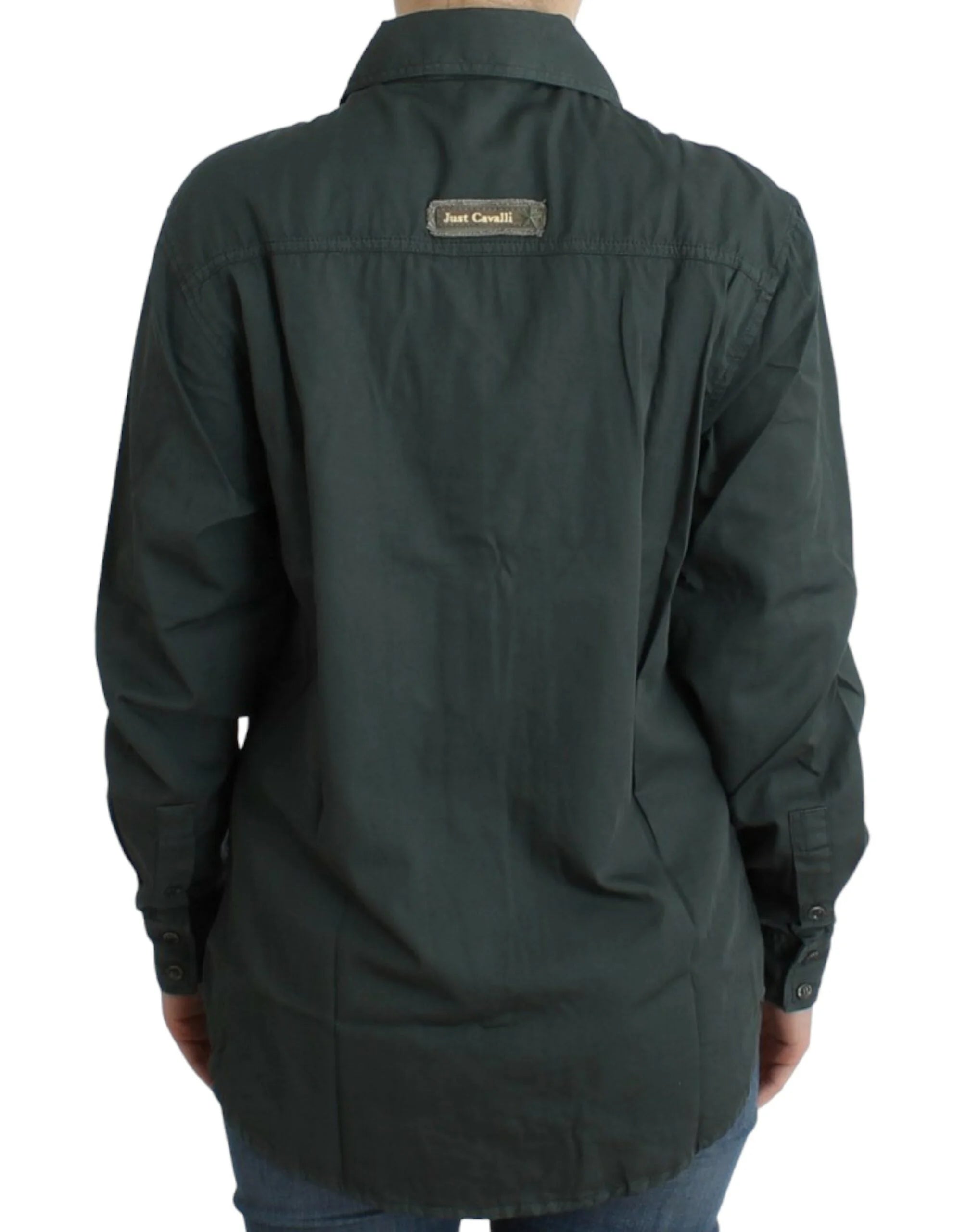 Cavalli Gray button down shirt - IT40|S - Shirts