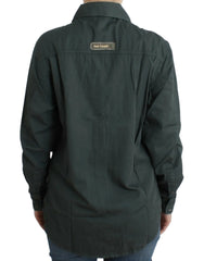 Cavalli Gray button down shirt - IT40|S - Shirts