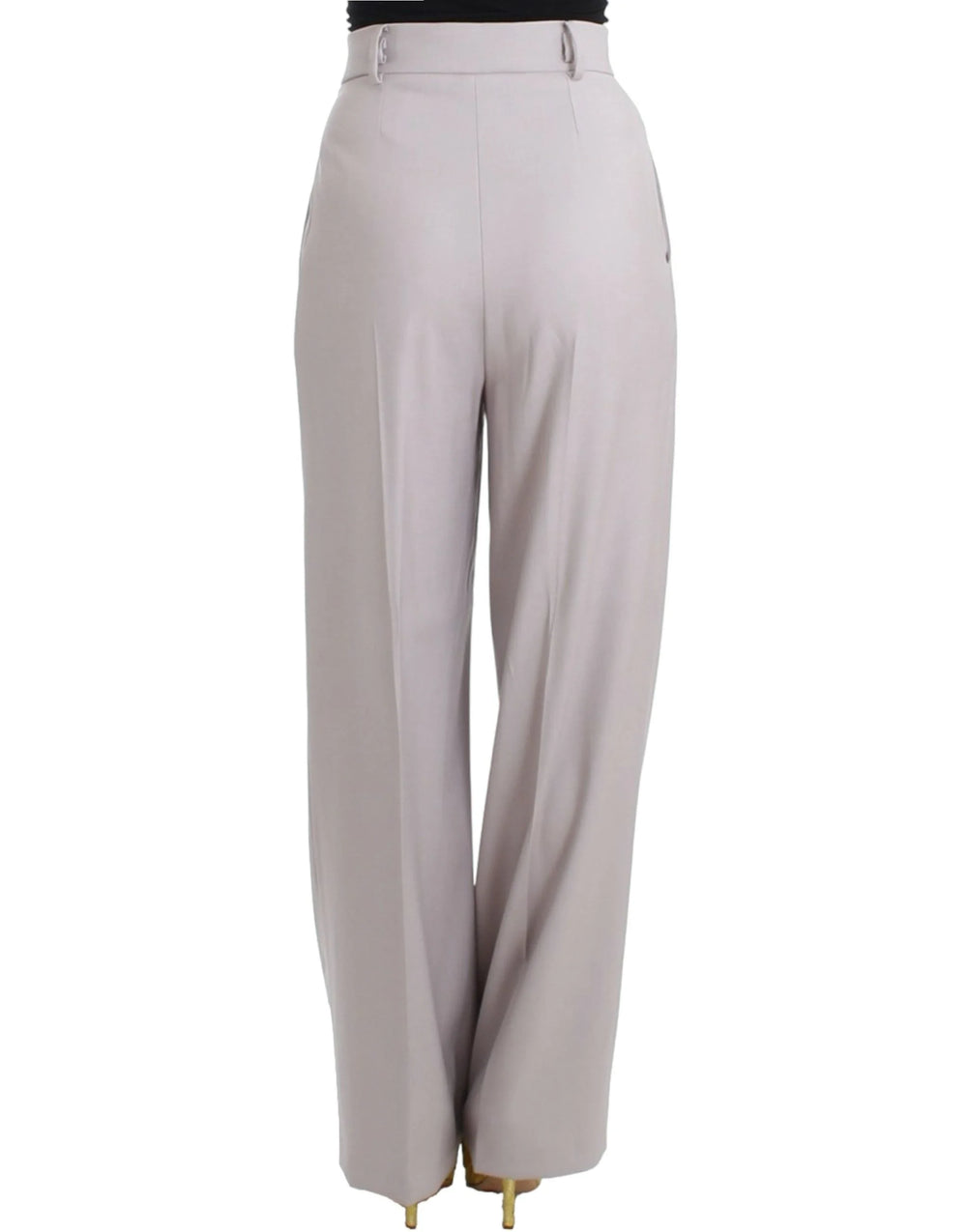 Cavalli Gray high waist pants - IT40|S - Trousers