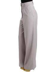 Cavalli Gray high waist pants - IT40|S - Trousers