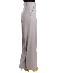 Cavalli Gray high waist pants - IT40|S - Trousers