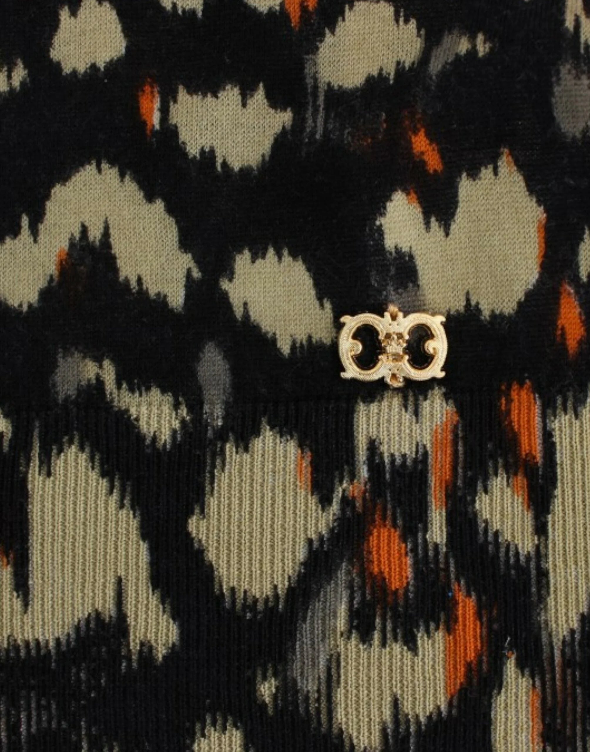 Cavalli Multicolor v-neck wool jumper - IT40|S - Sweaters