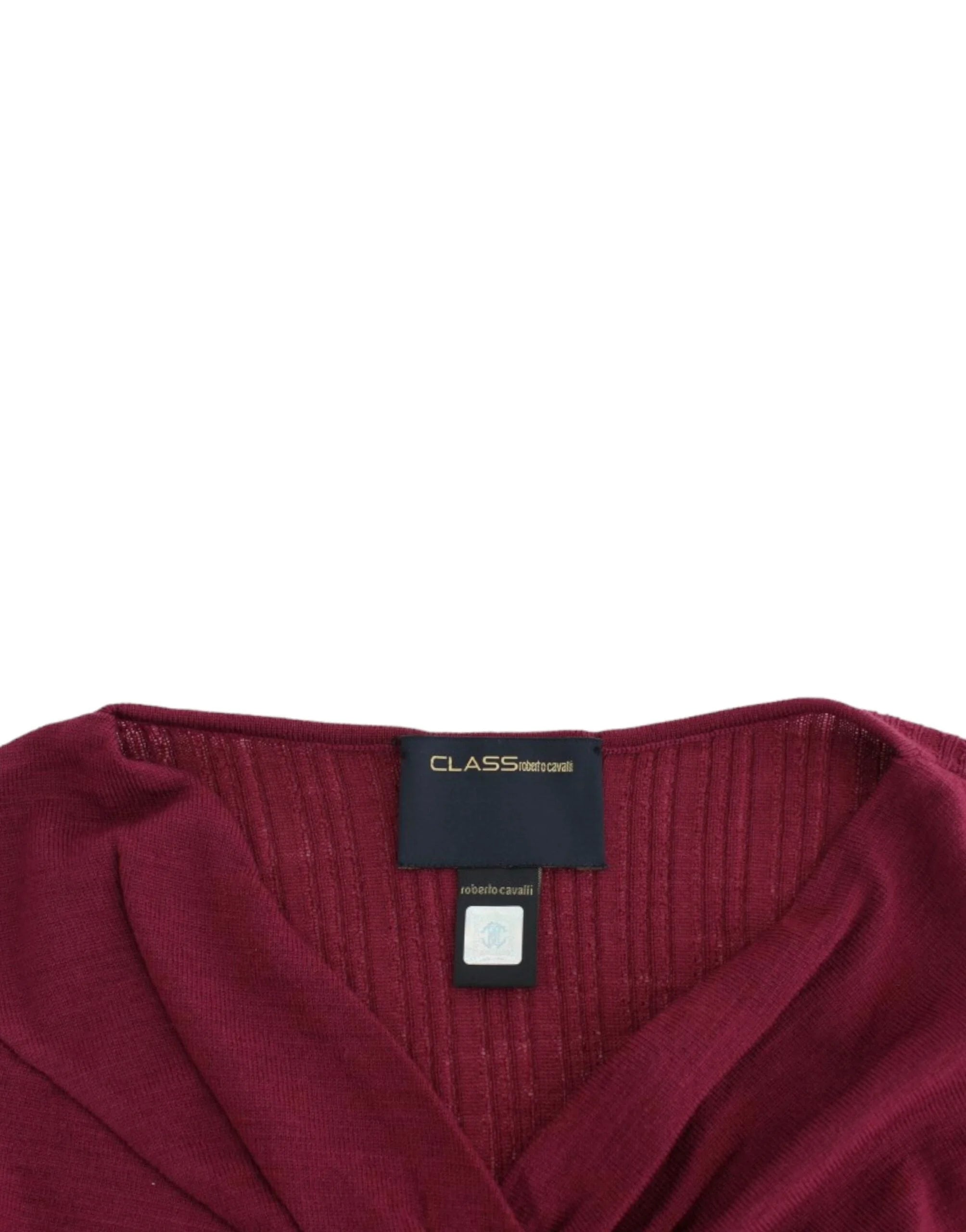 Cavalli Purple knitted wool sweater - Sweaters