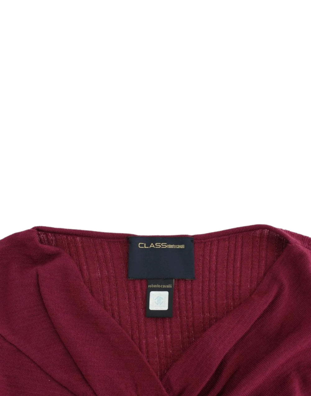 Cavalli Purple knitted wool sweater - Sweaters