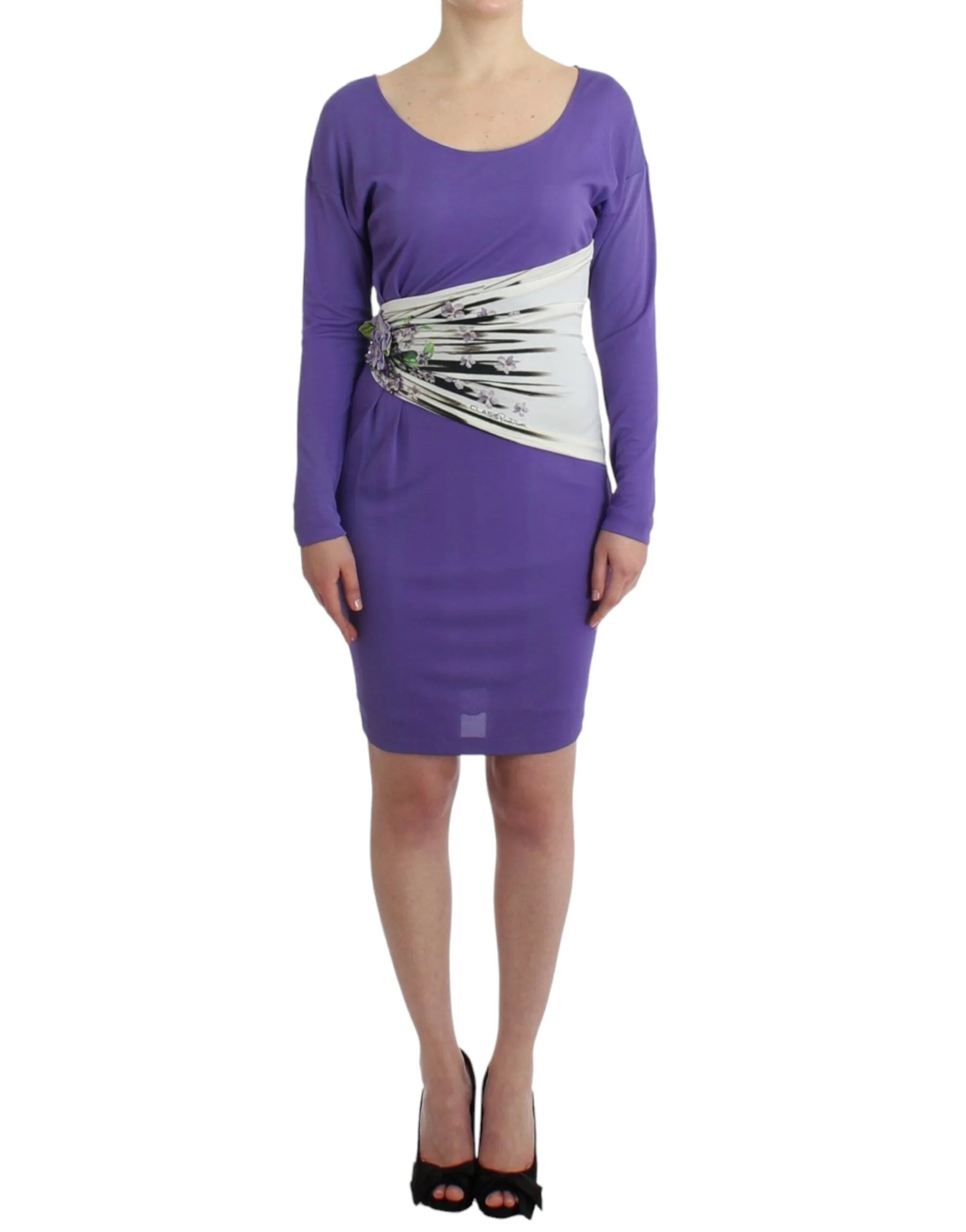 Cavalli Purple longsleeved dress - Dresses
