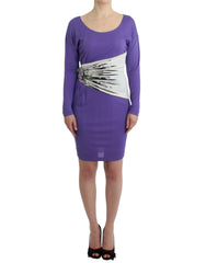 Cavalli Purple longsleeved dress - Dresses