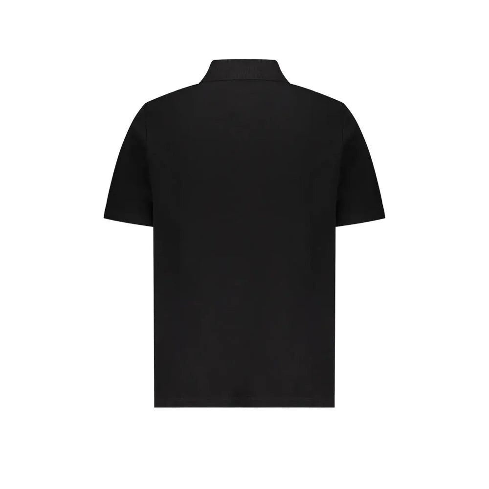 Balmain Black Cotton Polo Shirt