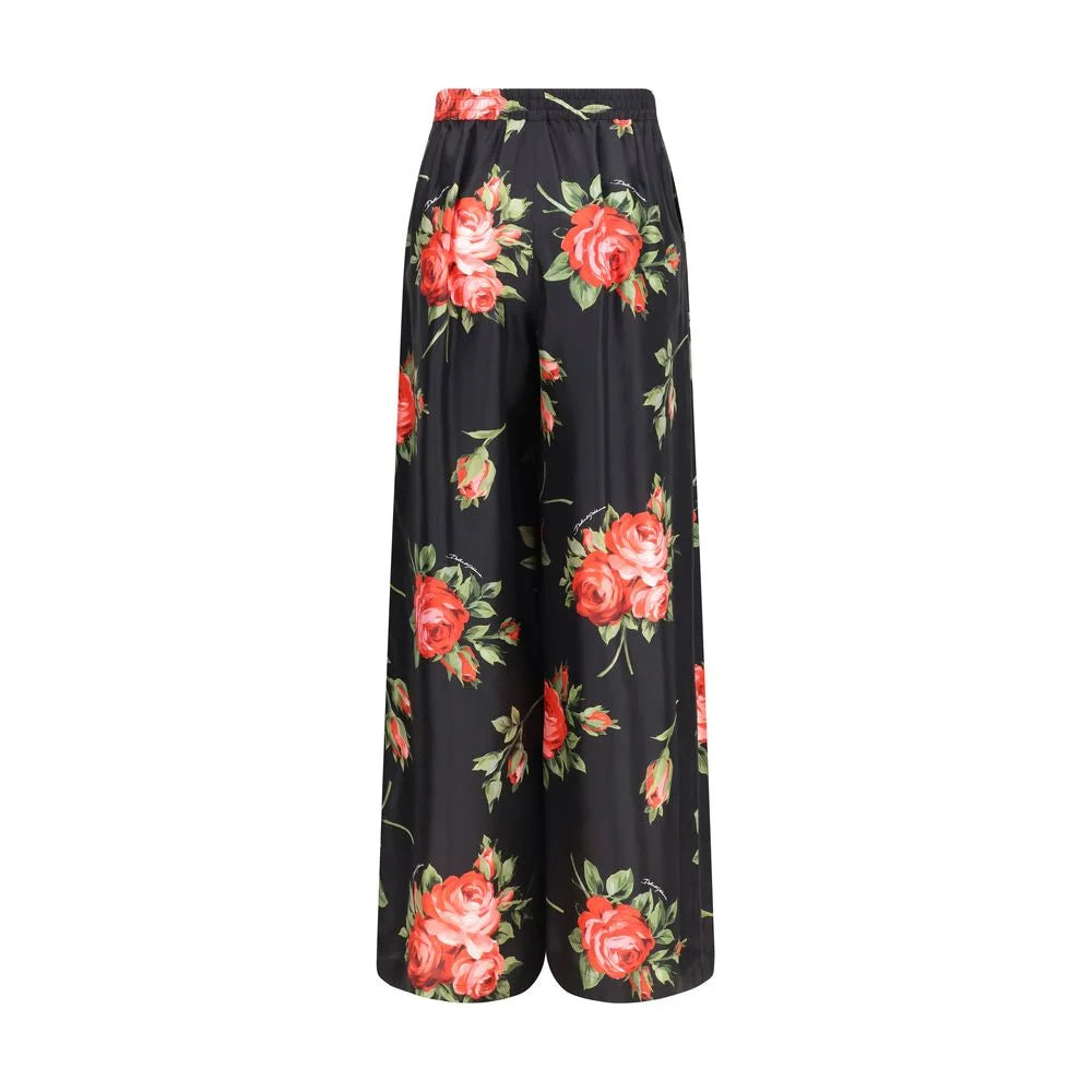 Dolce & Gabbana Multicolor Silk Casual Pants - IT44 | L