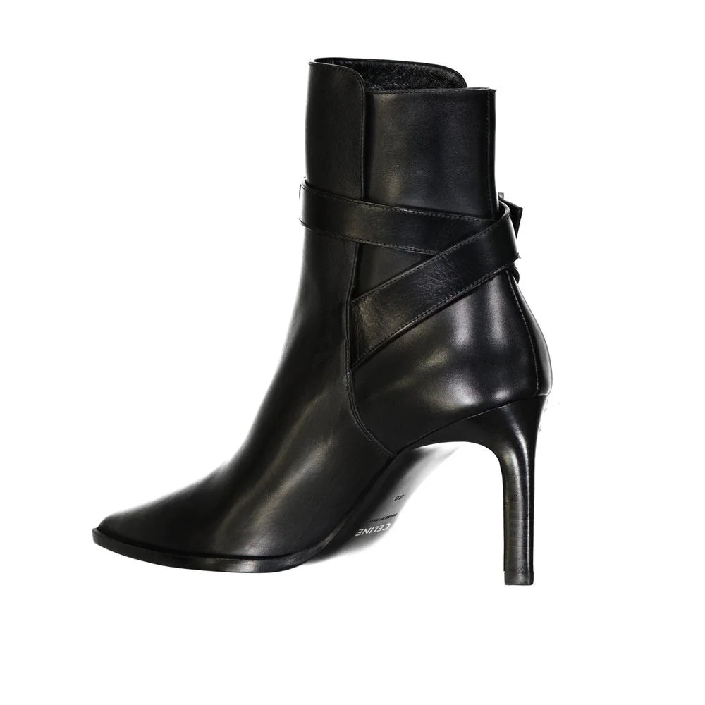 Celine Black Calfskin High Heel Boots - EU38/US8