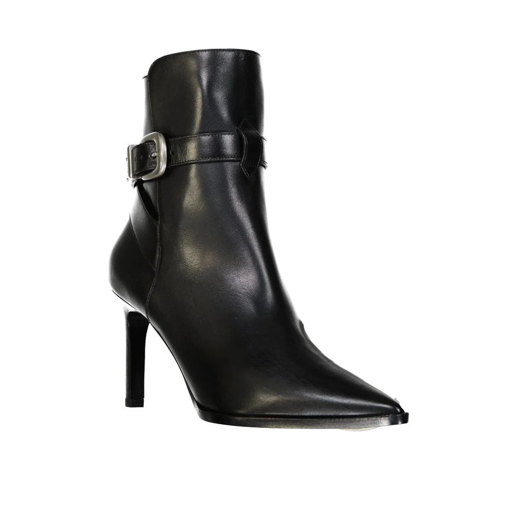 Celine Black Calfskin High Heel Boots - EU38/US8