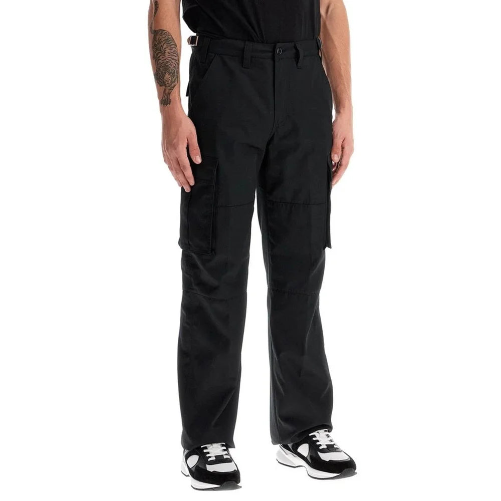 Celine Black Cotton Cargo Pants - IT50 | L