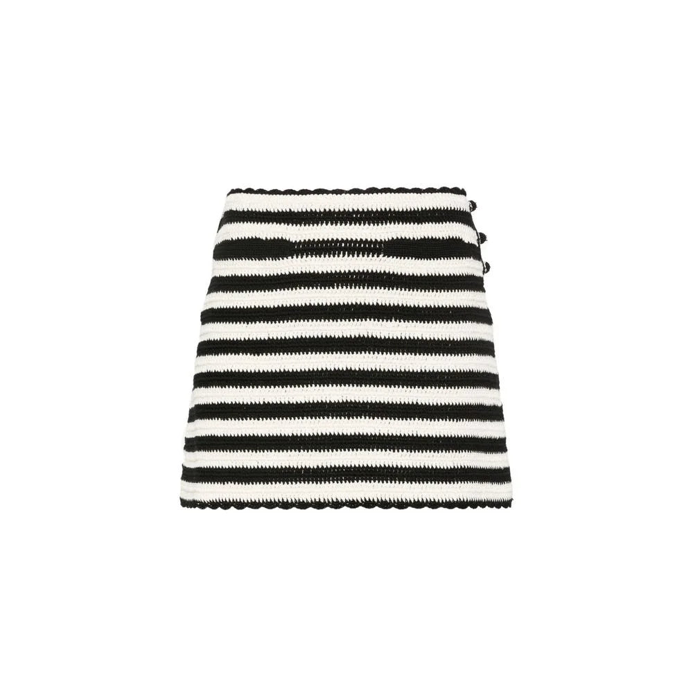 Celine Black Cotton Mini Skirt - XS
