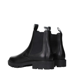 Celine Black Leather Ankle Boots