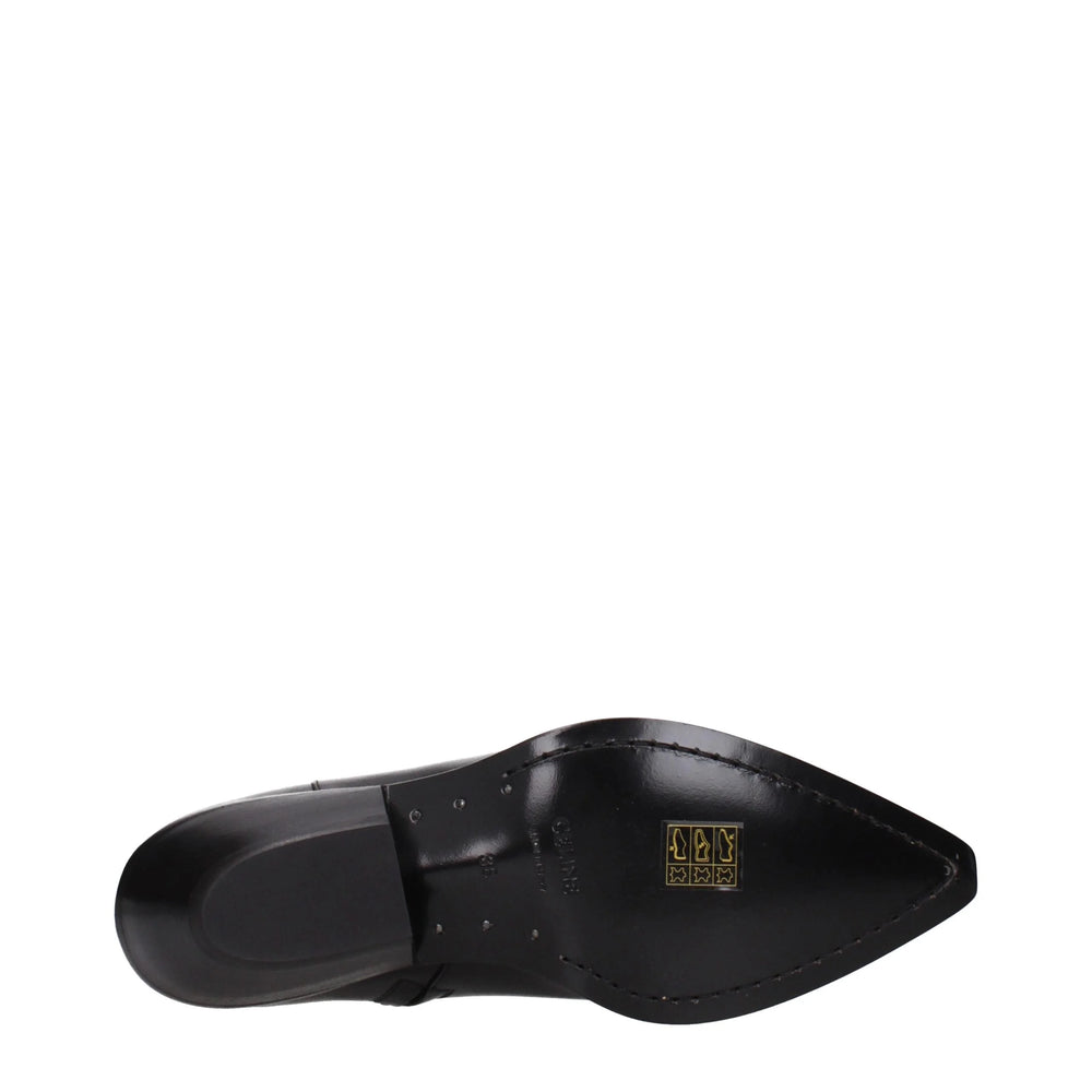 Celine Black Leather Ankle Boots - EU36/US6