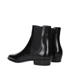Celine Black Leather Ankle Boots - EU40.5/US7.5