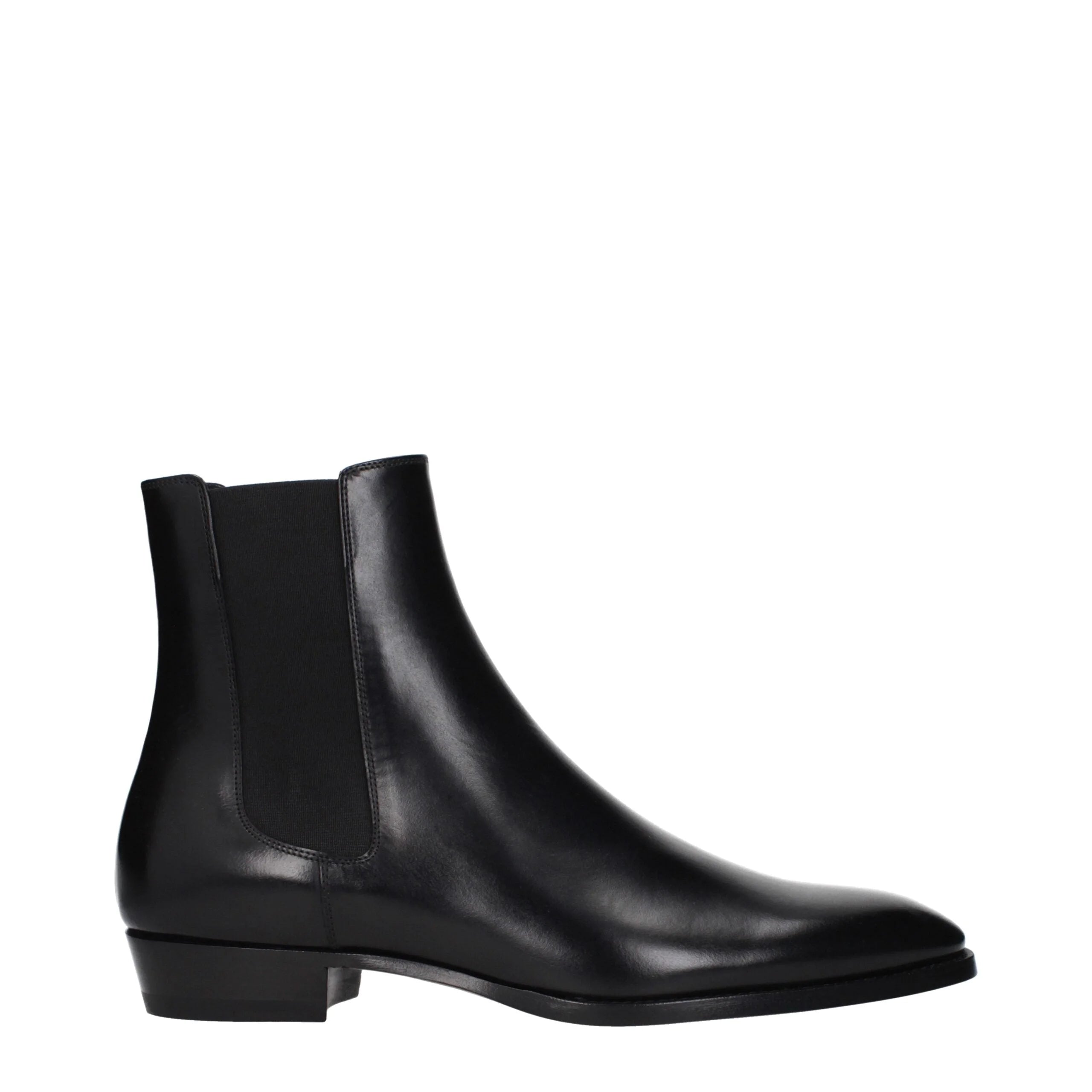Celine Black Leather Ankle Boots - EU40.5/US7.5