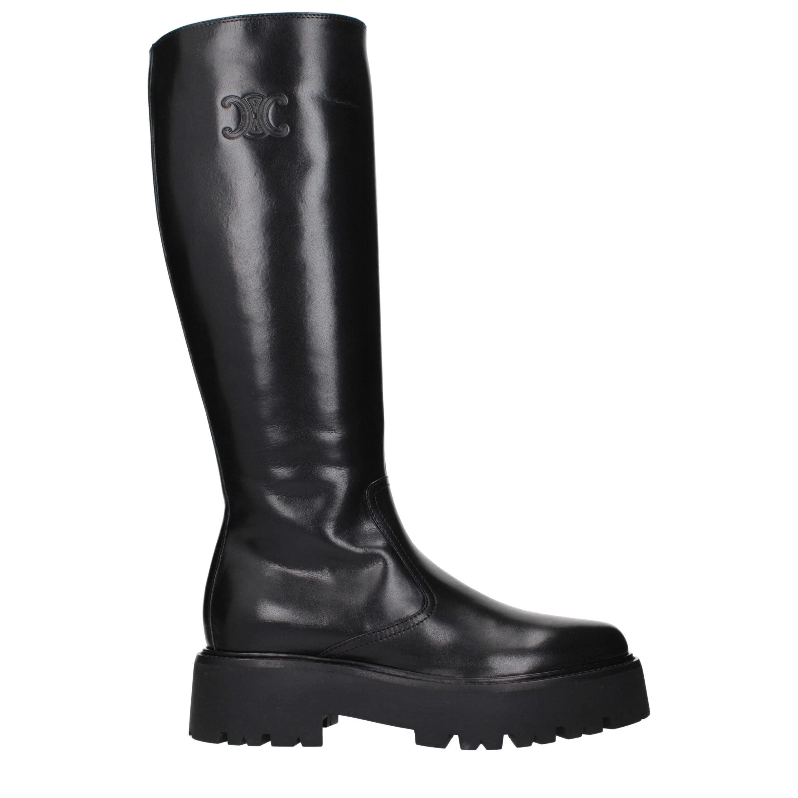 Celine Black Leather Ankle Boots - EU41/US11