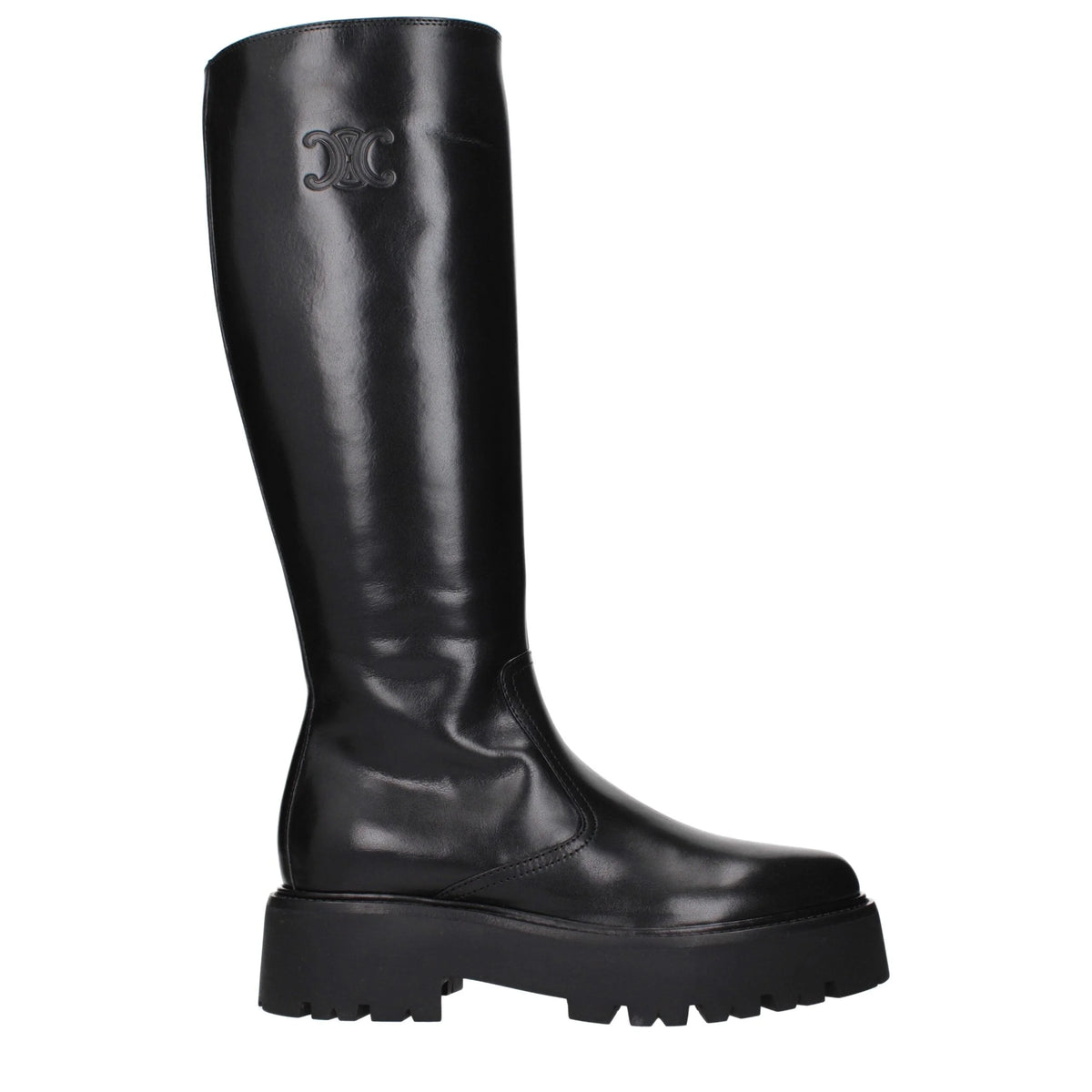 Celine Black Leather Ankle Boots - EU41/US11