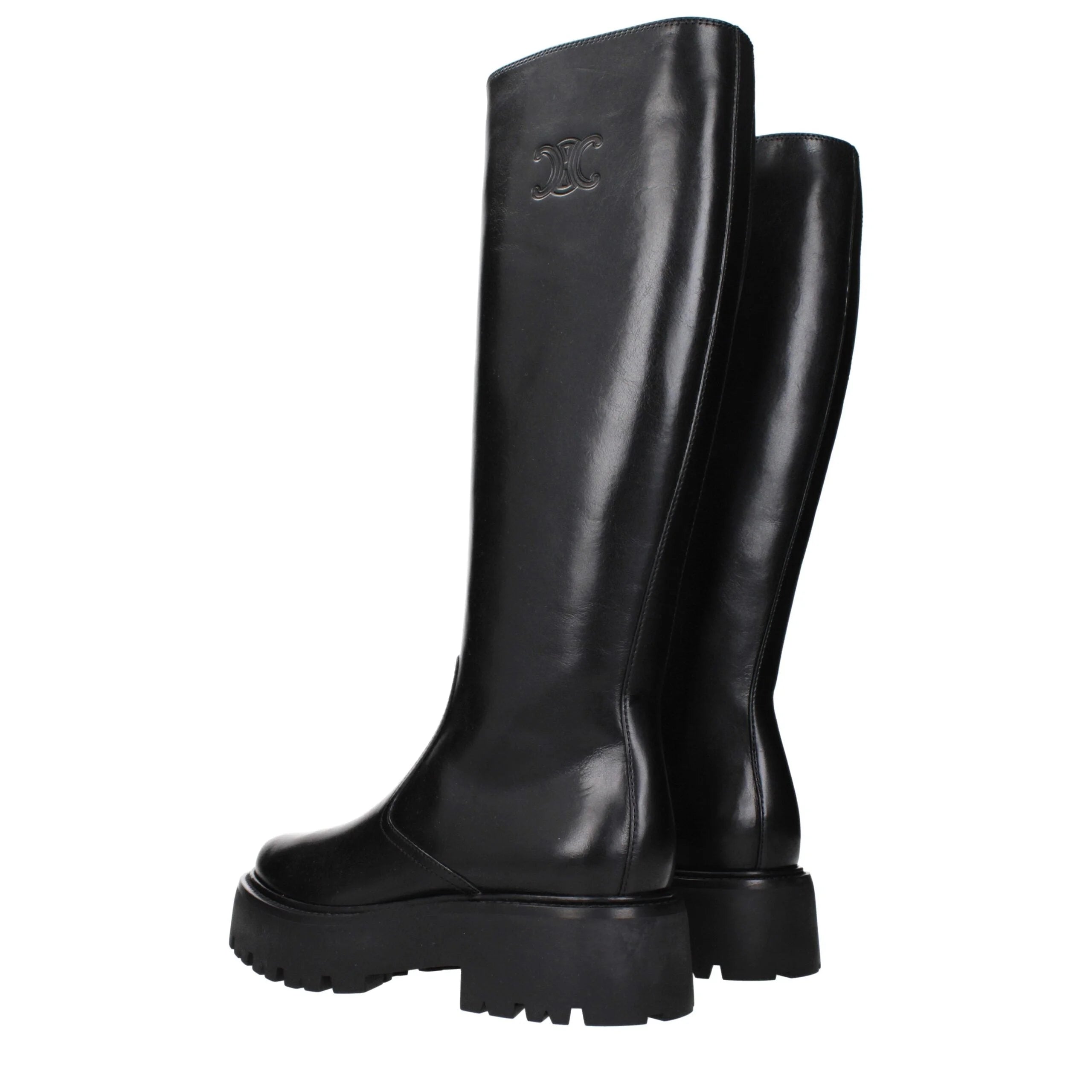 Celine Black Leather Ankle Boots - EU41/US11