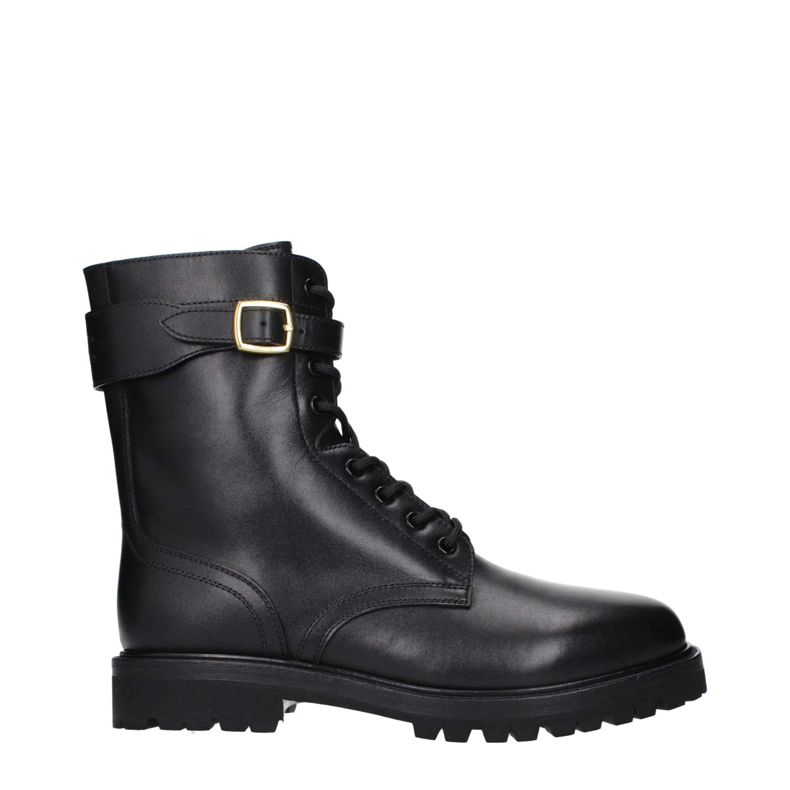 Celine Black Leather Ankle Boots - EU41/US11