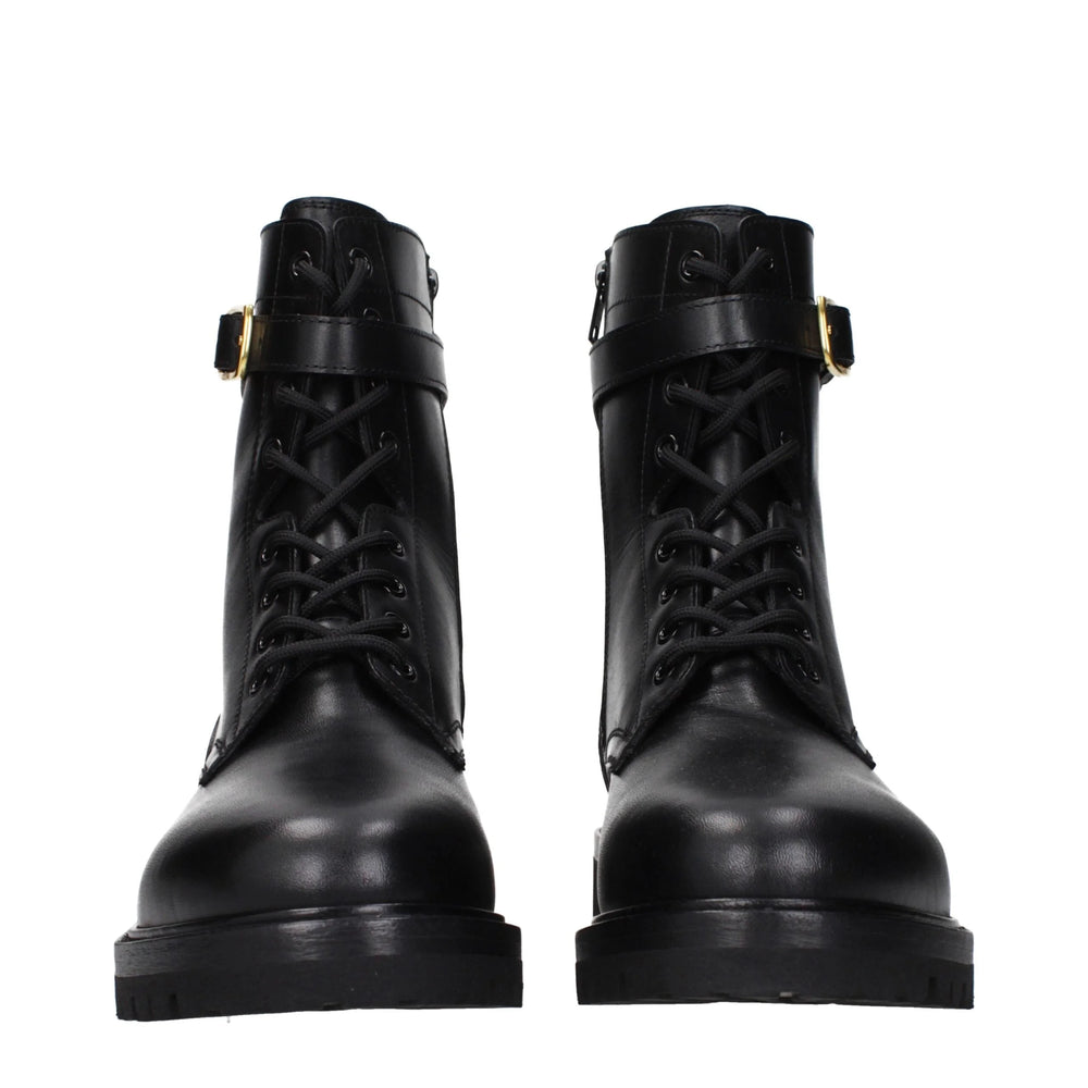 Celine Black Leather Ankle Boots - EU41/US11