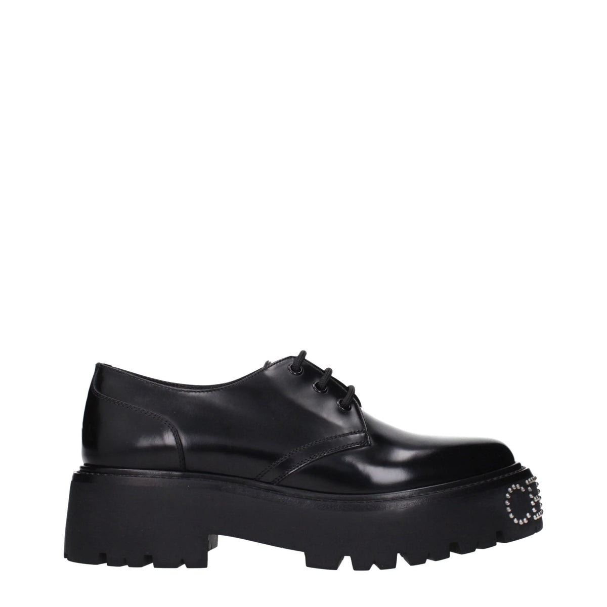 Celine Black Leather Oxfords And Derbies - EU41.5/US8.5