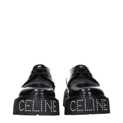 Celine Black Leather Oxfords And Derbies - EU41.5/US8.5