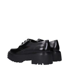 Celine Black Leather Oxfords And Derbies - EU41.5/US8.5