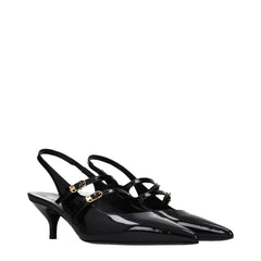 Celine Black Leather Sandals - EU38/US8